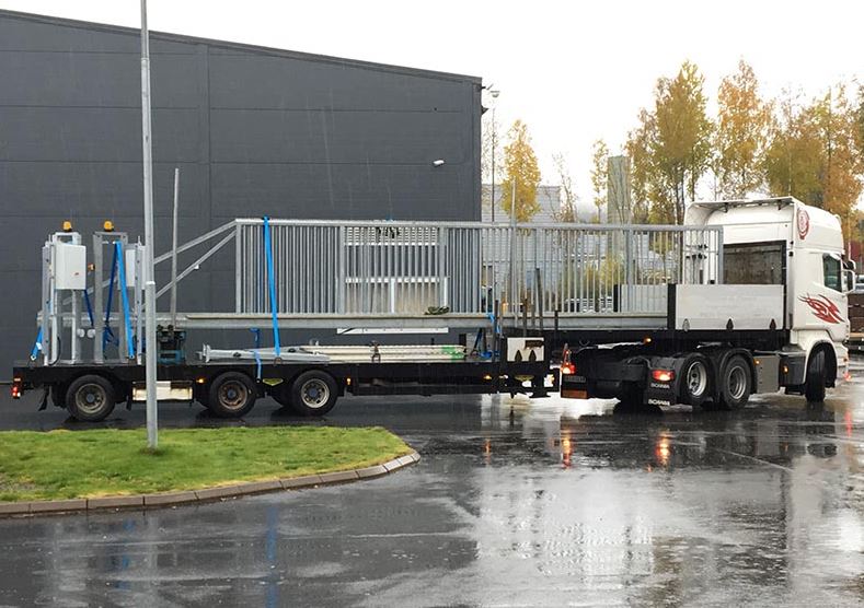 Elektrisk skyveport m/adgangskontroll